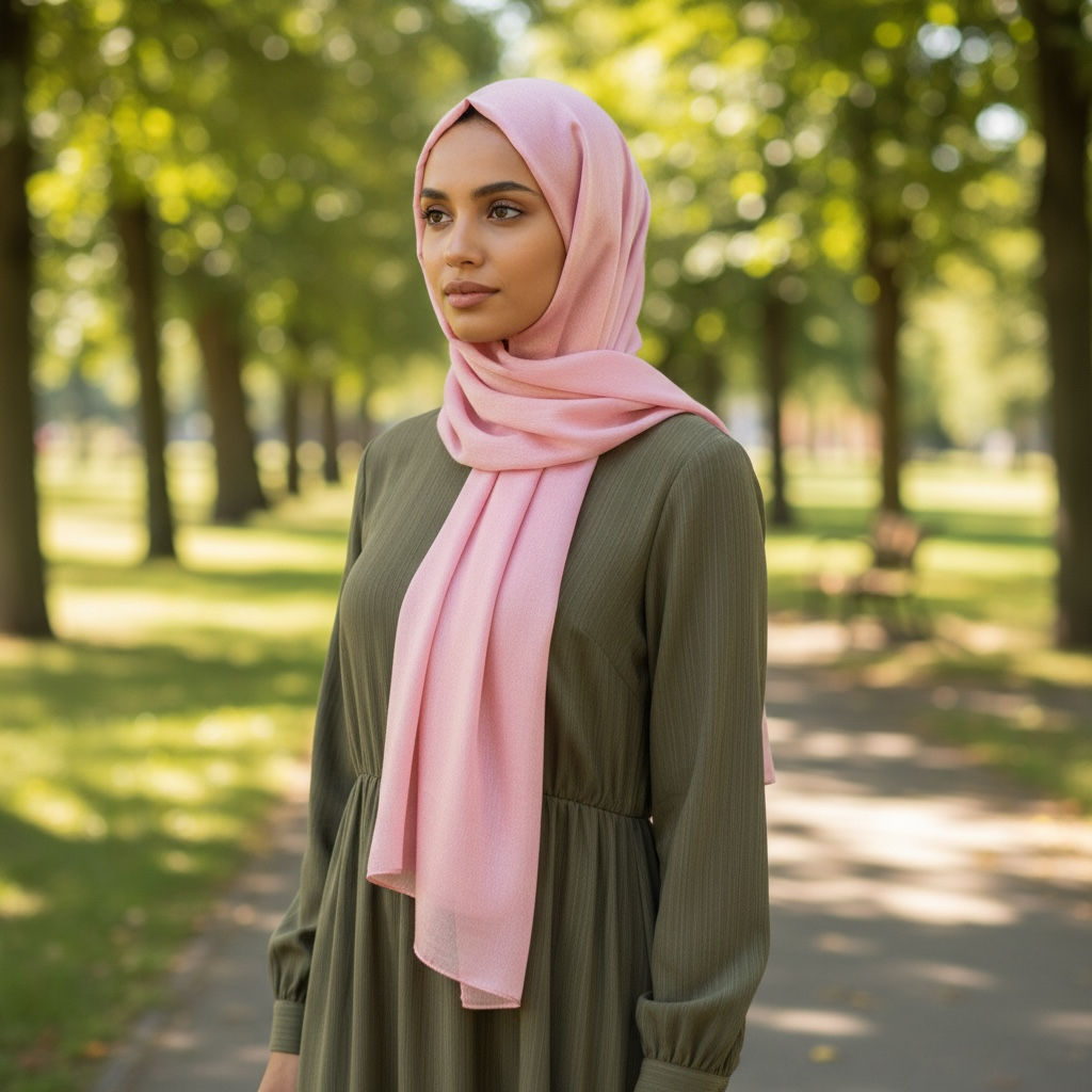 Maryam's Essential Premium Plain Shiny Polyester Hijab