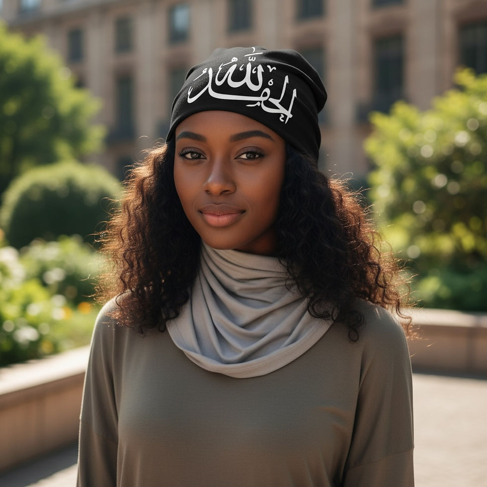 Thumbnail: Maryam’s Essential Unisex Luxury Arabic ٱلْحَمْدُ لِلَّٰهِ Alhamdulillah Hat