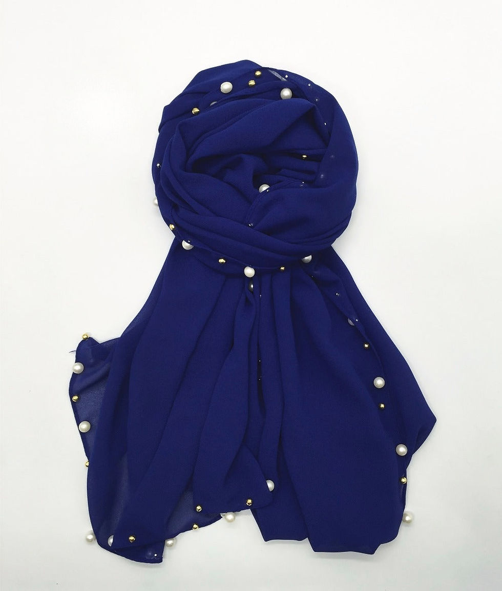 Thumbnail: Maryam's Essential Premium Chiffon with Golden Beads Hijab