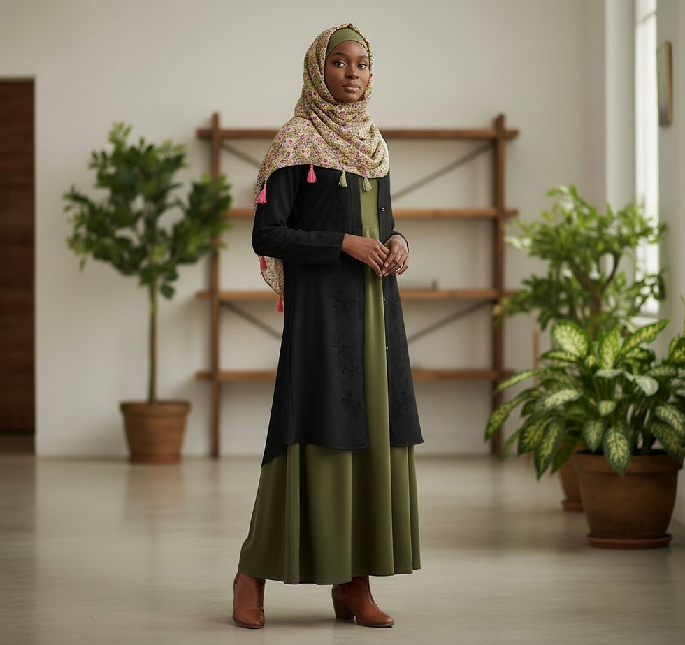 Thumbnail: Maryam's Essential Printed Cotton Viscose Tassels Hijab