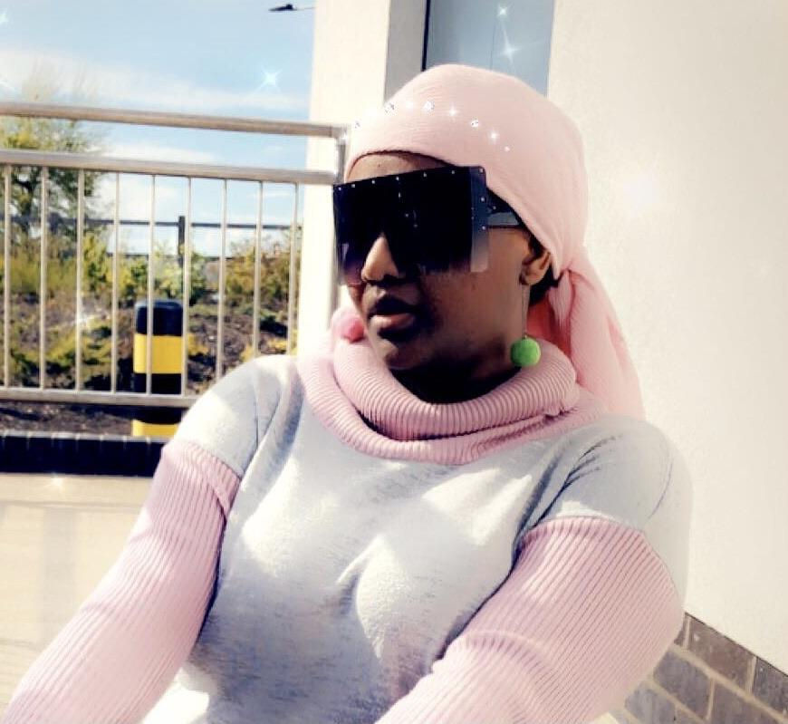 Thumbnail: Maryam's Diamond Brand Oversize Anti - Glare Privacy Shield Style Sunglasses