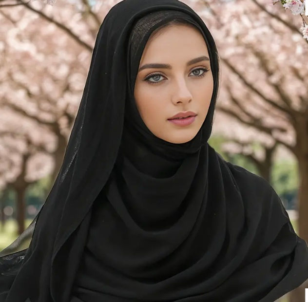 Thumbnail: Maryam's Essential Plain Chiffon Hijab & Magnet Collection Set