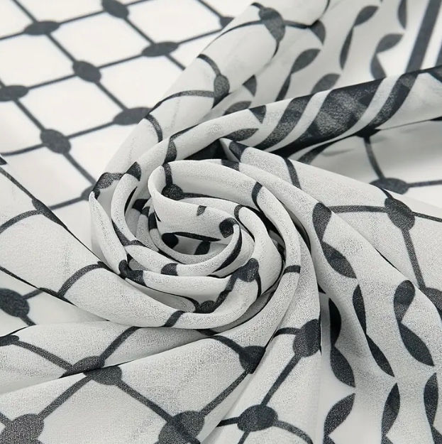 Thumbnail: Maryam’s Essential Elegant Lightweight Arabian Print Chiffon Hijab/Shawl