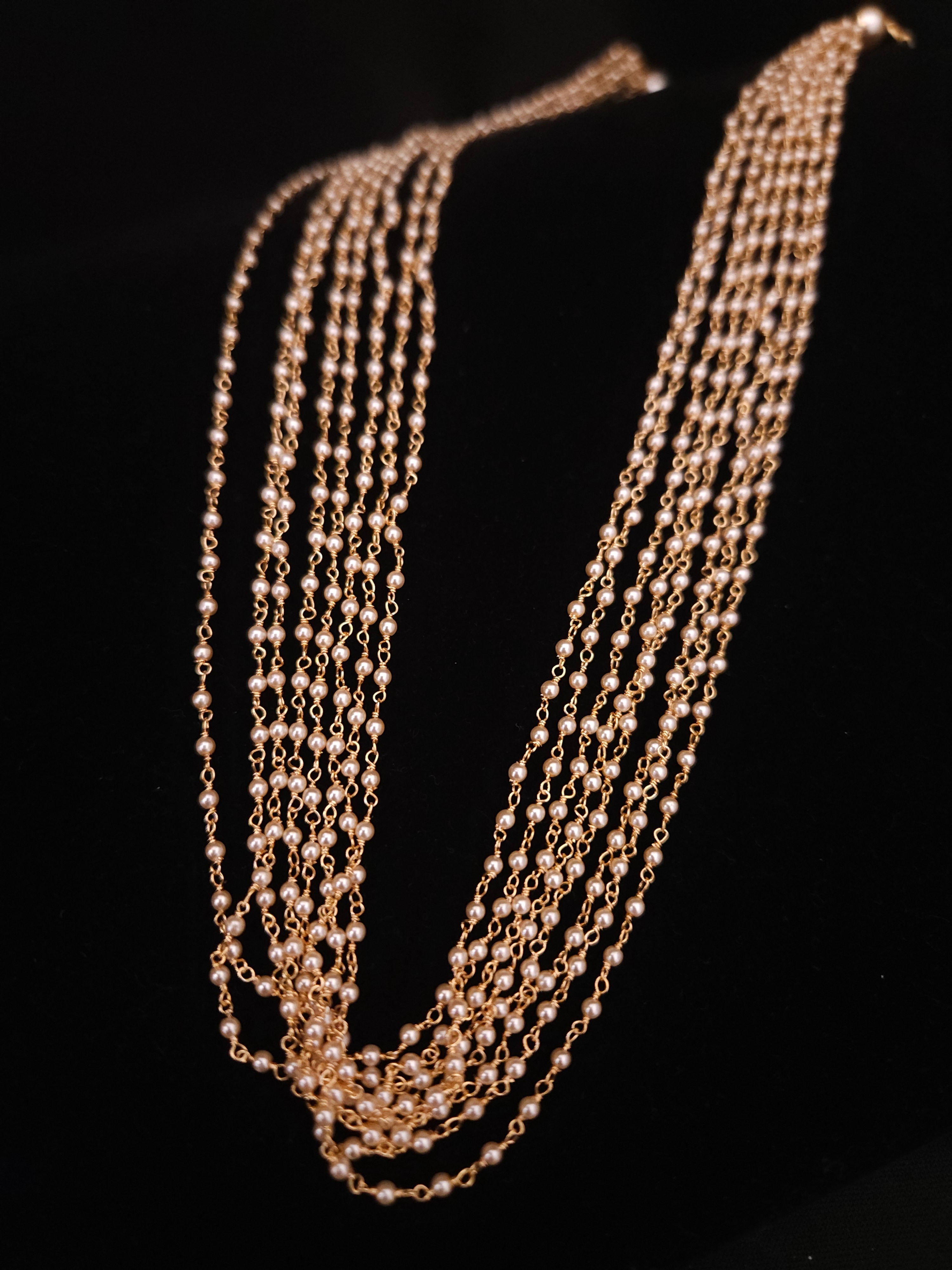 Premium swaroski pearls 10 lines