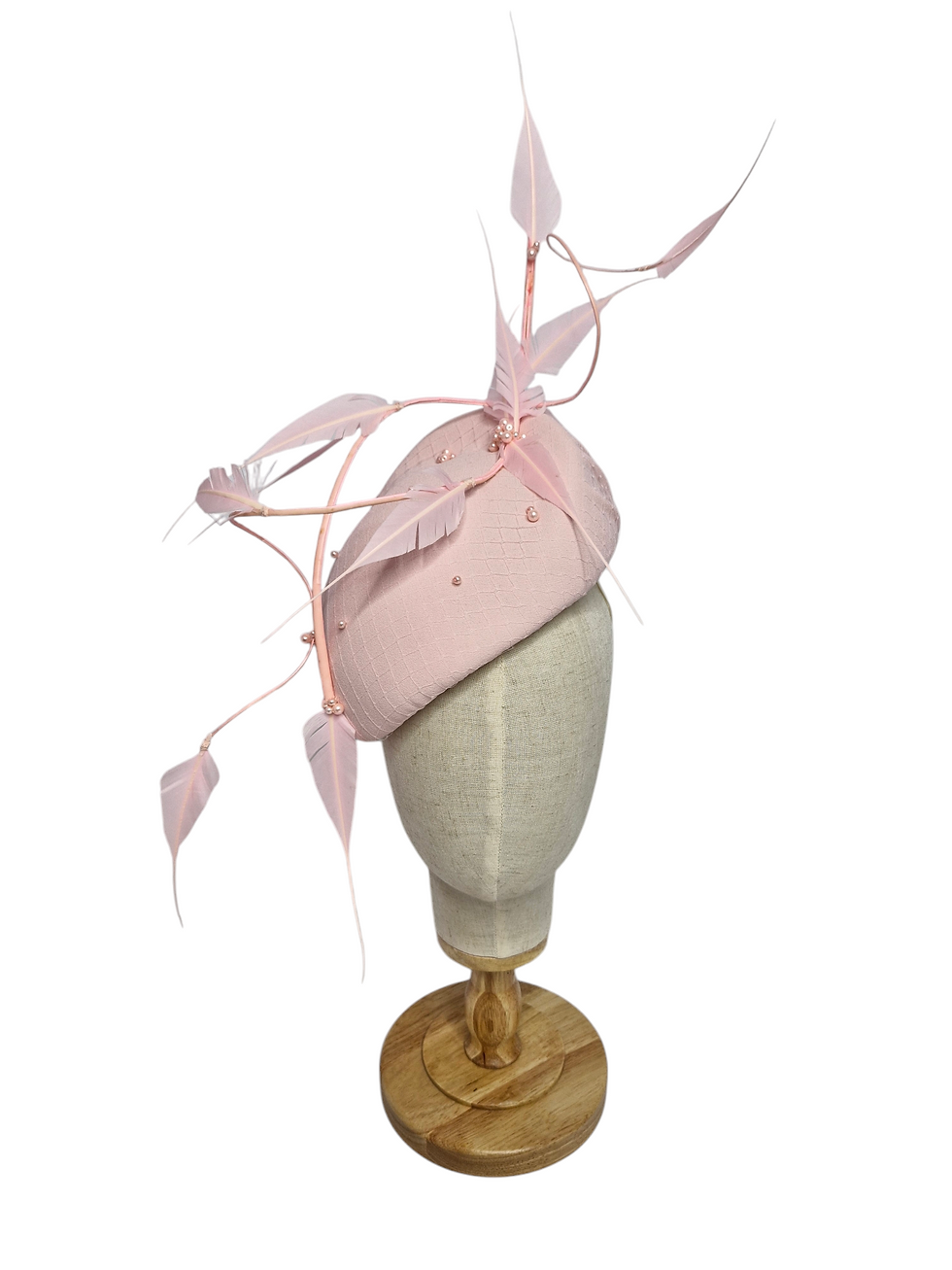 Pink curved percher