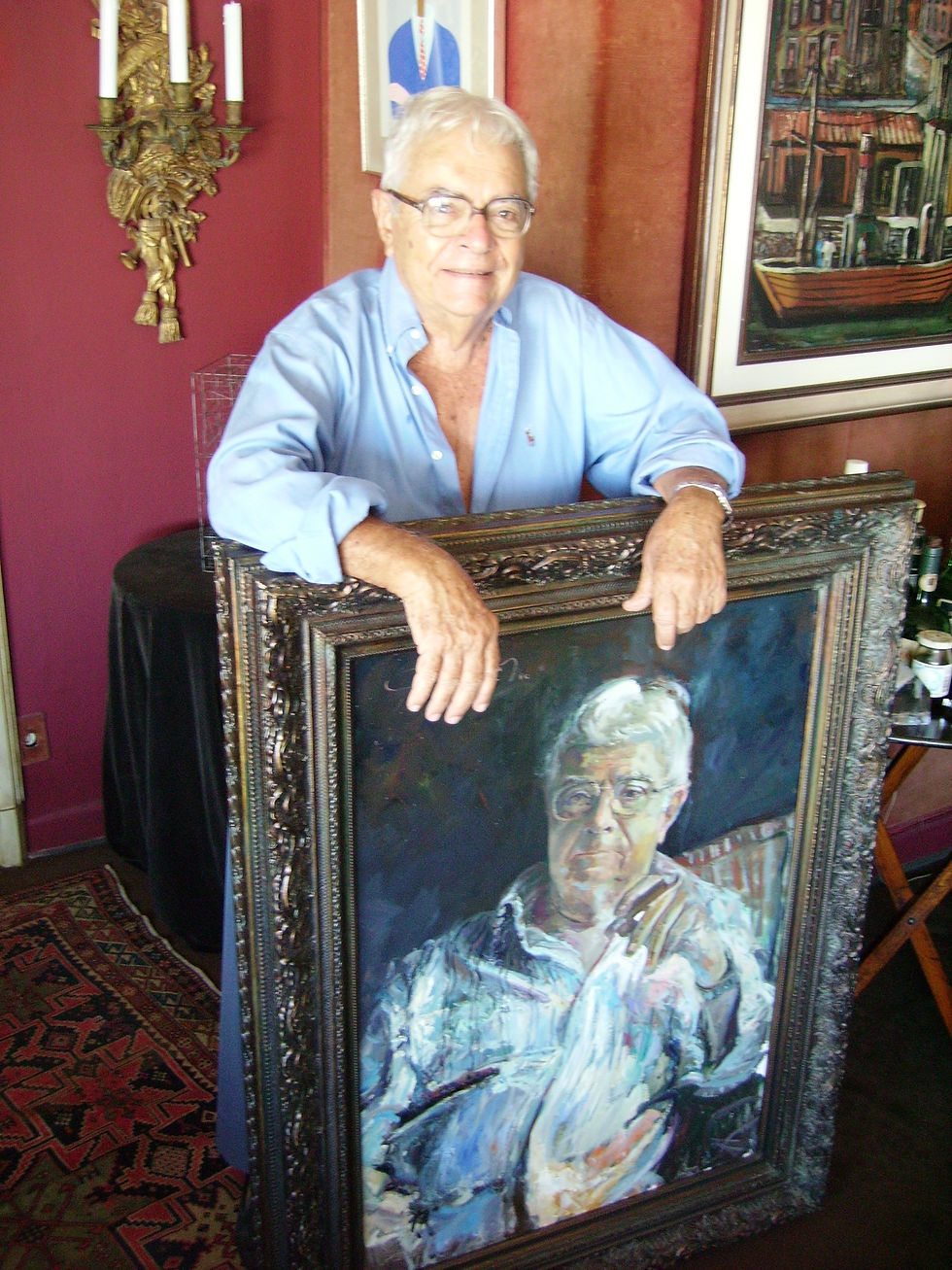 Gilberto e o retrato pintado por Soá