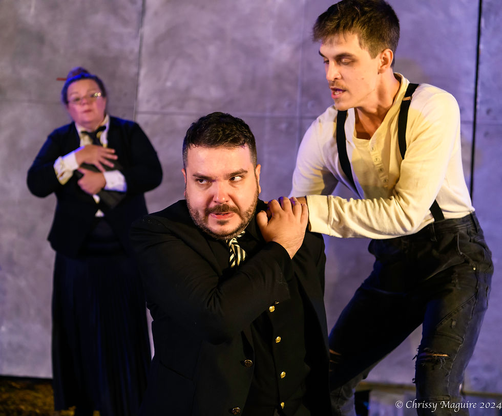 Michael with Arminelle Fleming and Jacob McCarthy in AS YOU LIKE IT (2024). Photo by Chrissy Maguire