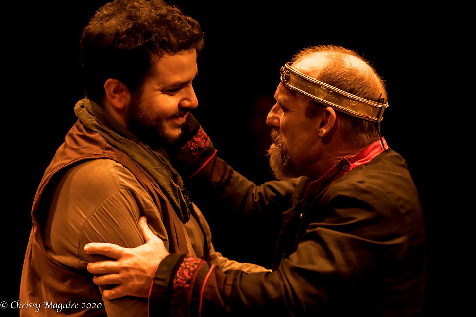 Michael Doris with Brendan O'Connor in THE BLOOD OF KINGS (2020) Photo by Chrissy Maguire