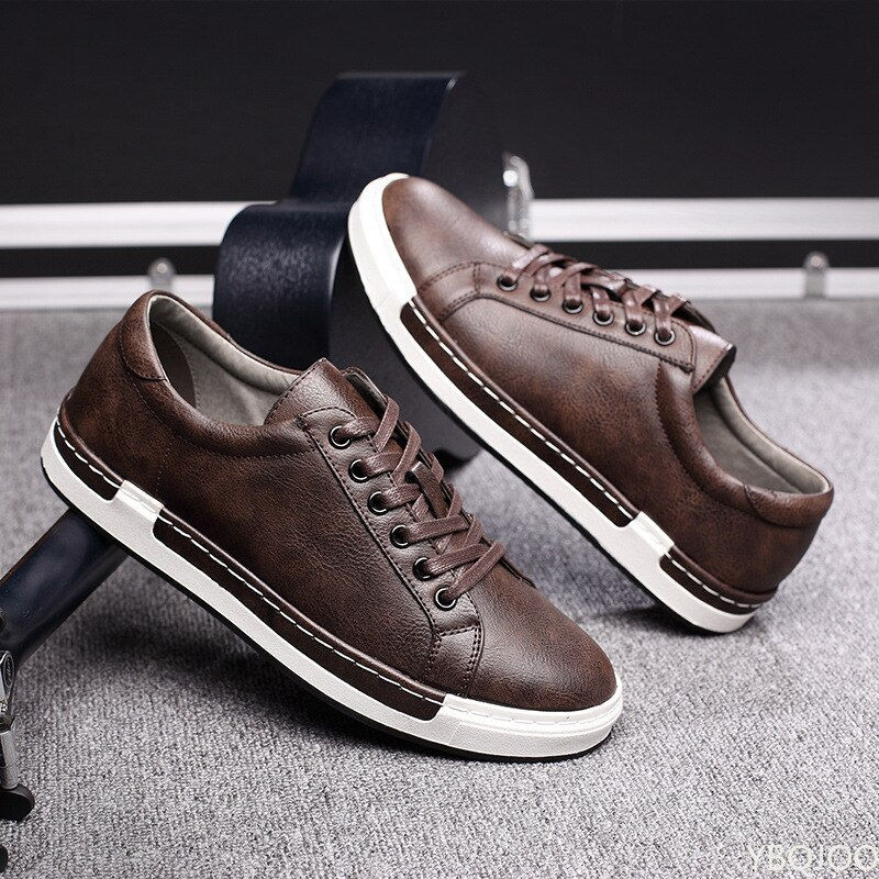 Men's Casual Suede Sneakers for Autumn