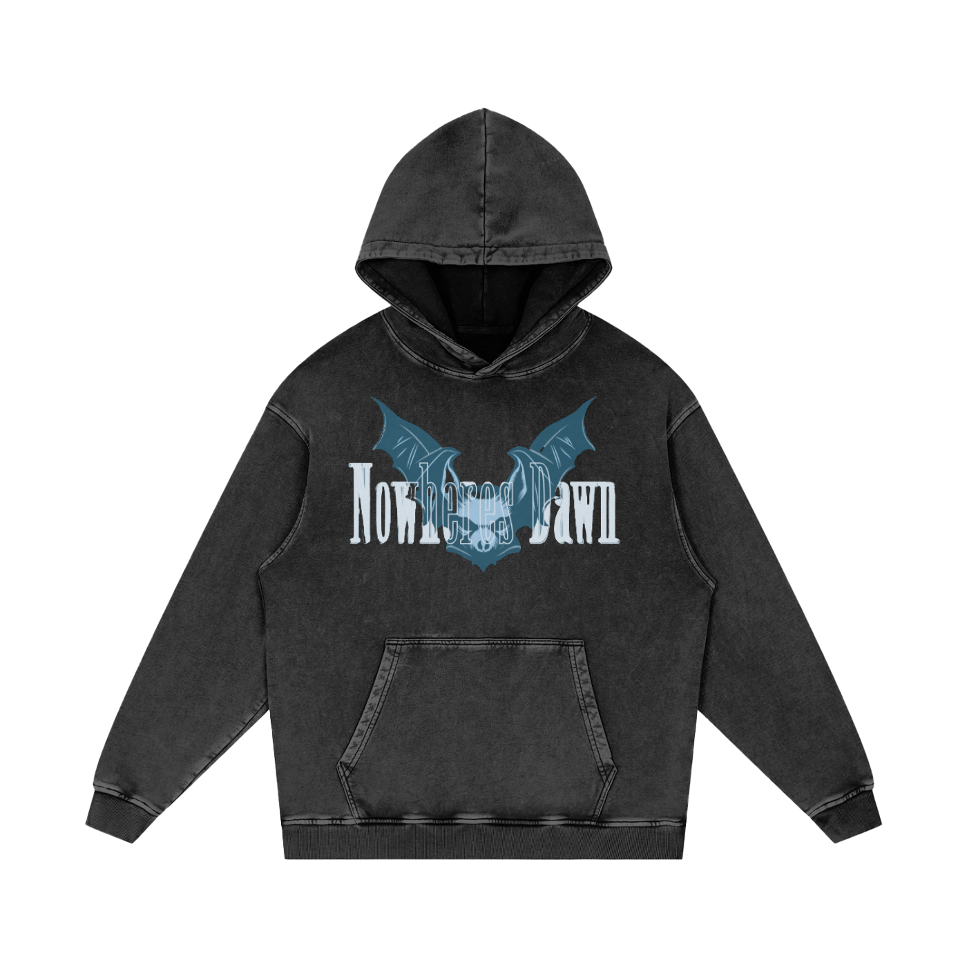 Nowheres Dawn Loose Graphic Hoodie
