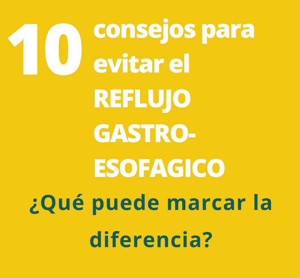 10 Consejos para Evitar el Reflujo