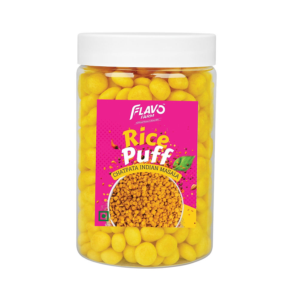 FlavoFarm Fried Rice Puffs – Crispy, Golden, and Deliciously Light