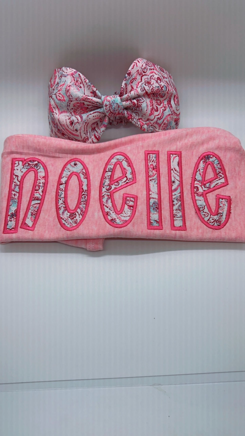 Personalized Baby Girl Gown and Headband