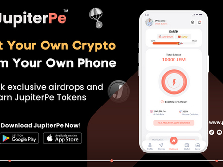 Unlock Exclusive Airdrops and Earn JupiterPe Tokens: Join My Team on JupiterPe with Referral Code JP000756!