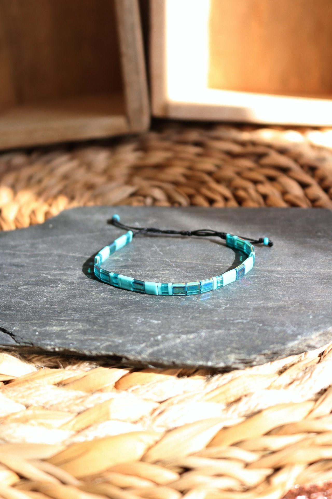 Bracelet GaÏa vert d'eau 