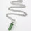 Miniature : Sautoir Aventurine pierre naturelle collier long chaine acier inoxydable