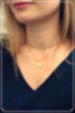 Article : Collier double feuille monstera acier inoxydable doré réglable fait main