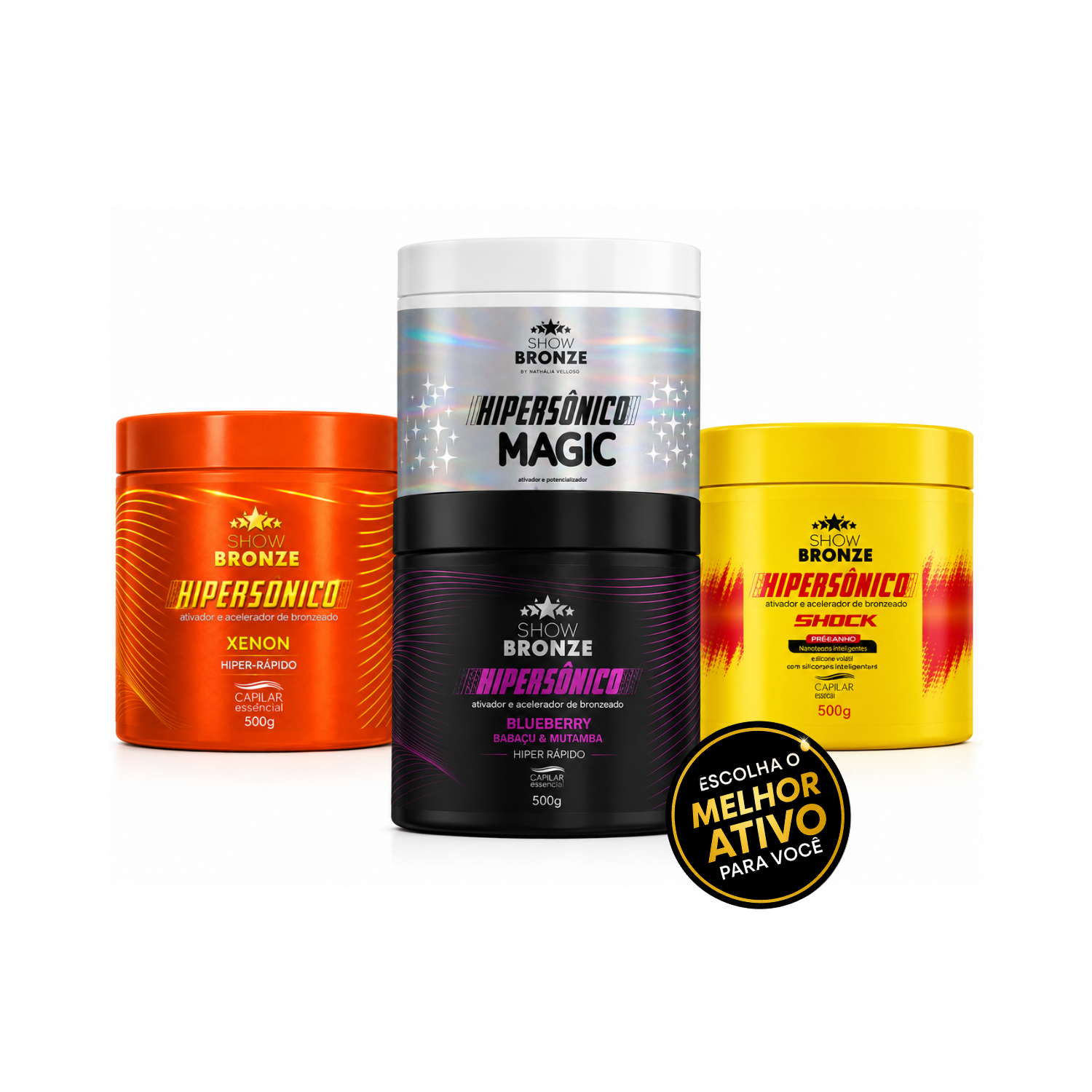 HIPERSÔNICO ATIVADOR DE BRONZEADO 500G - CAPILAR ESSÊNCIA