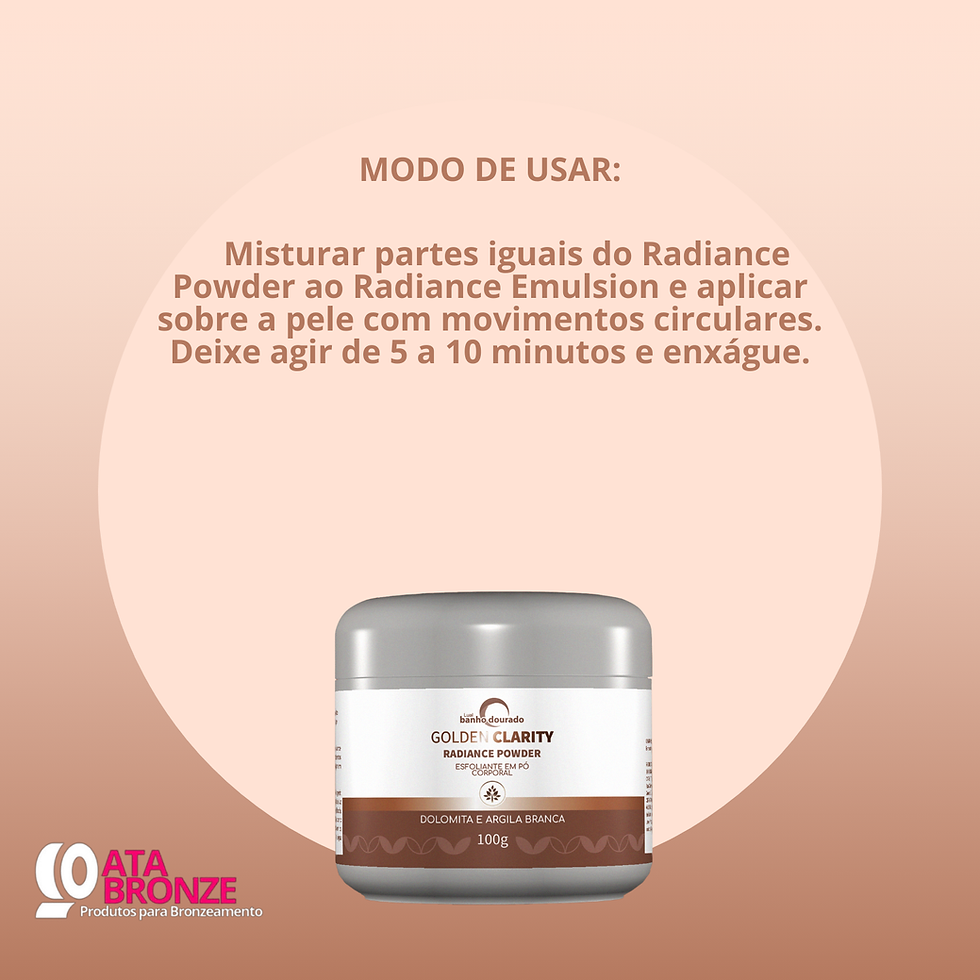 Miniatura: IMAGEM ESFOLIANTE EM PÓ GOLDEN CLARITY MODO DE USO