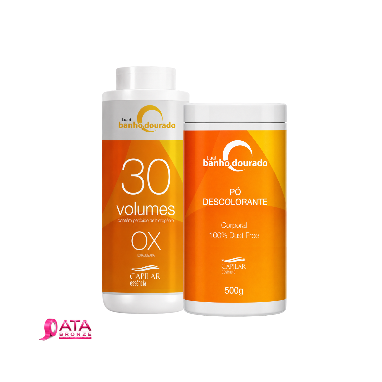 KIT PÓ DESCOLORANTE + OX 1L BANHO DOURADO - CAPILAR ESSÊNCIA