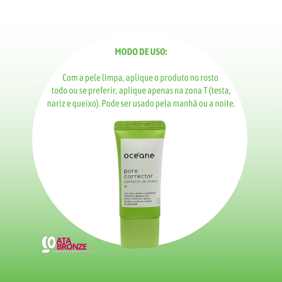 Miniatura: IMAGEM CORRETOR DE POROS 30g - OCEÁNE MODO USAR