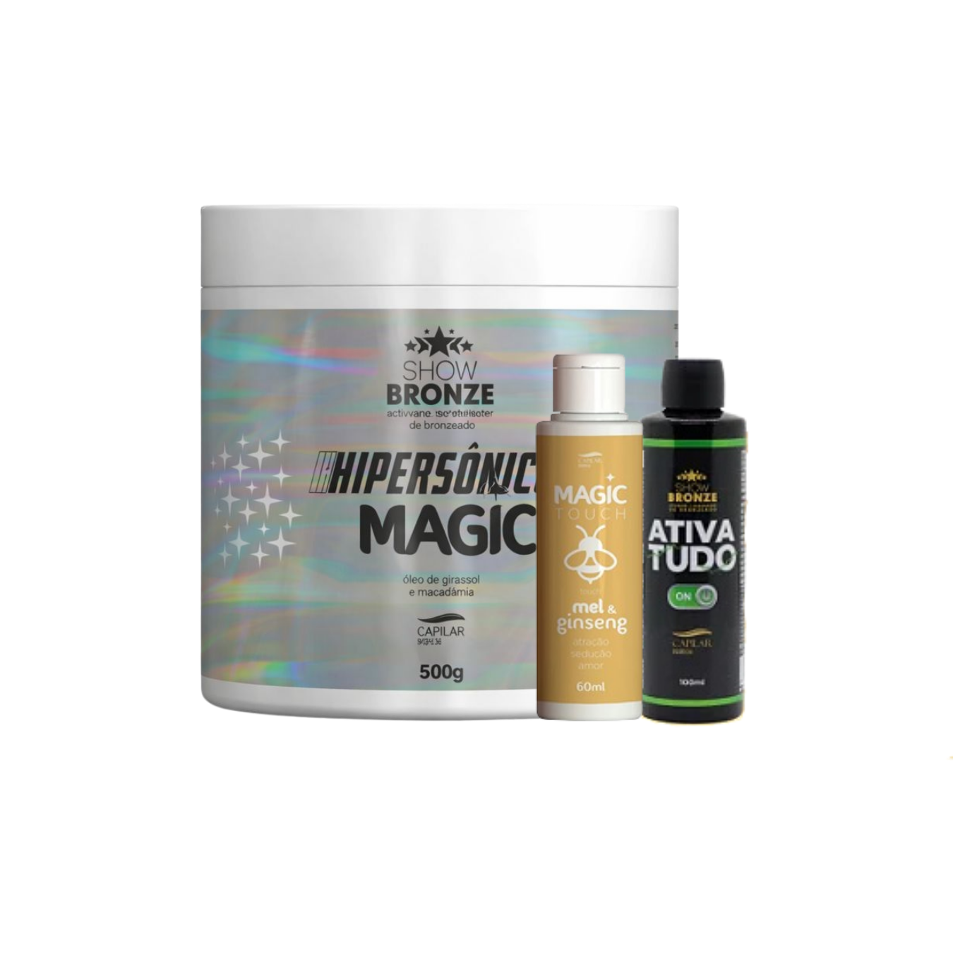 KIT MAGIC ATIVA TUDO TOUCH MEL GINSENG - CAPILAR ESSENCIA