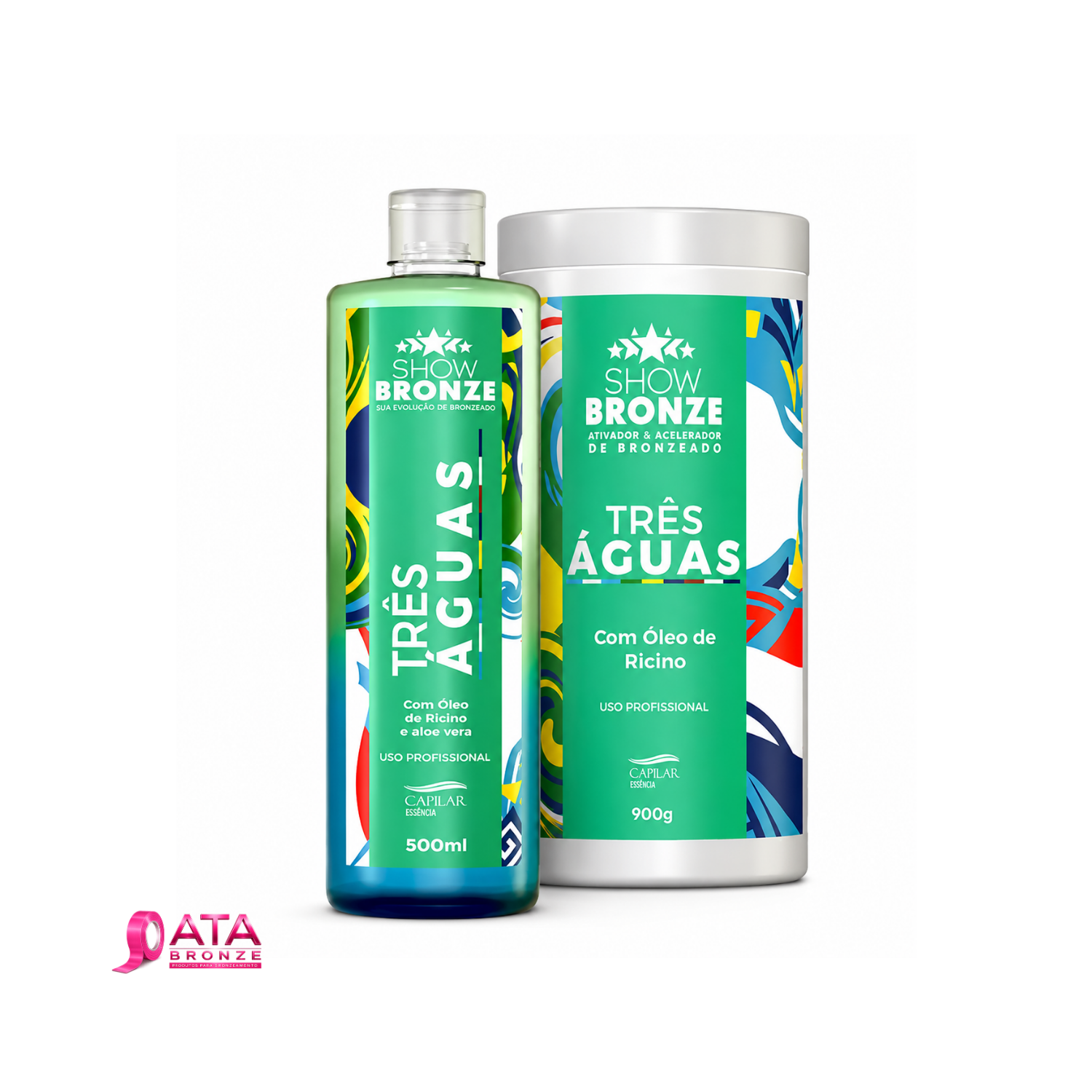 KIT ÓLEO 500ml + ATIVADOR 900g - CAPILAR ESSÊNCIA TRÊS ÁGUAS