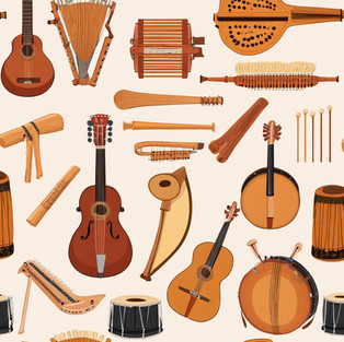 Folk music instruments