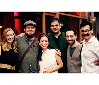 L-R: Emily Noël, Chris Ferebee, Asako Takeuchi, George Lernis, Andrew Arceci & George Lykogiannis