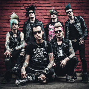 AI Generated image of a punk rock band
