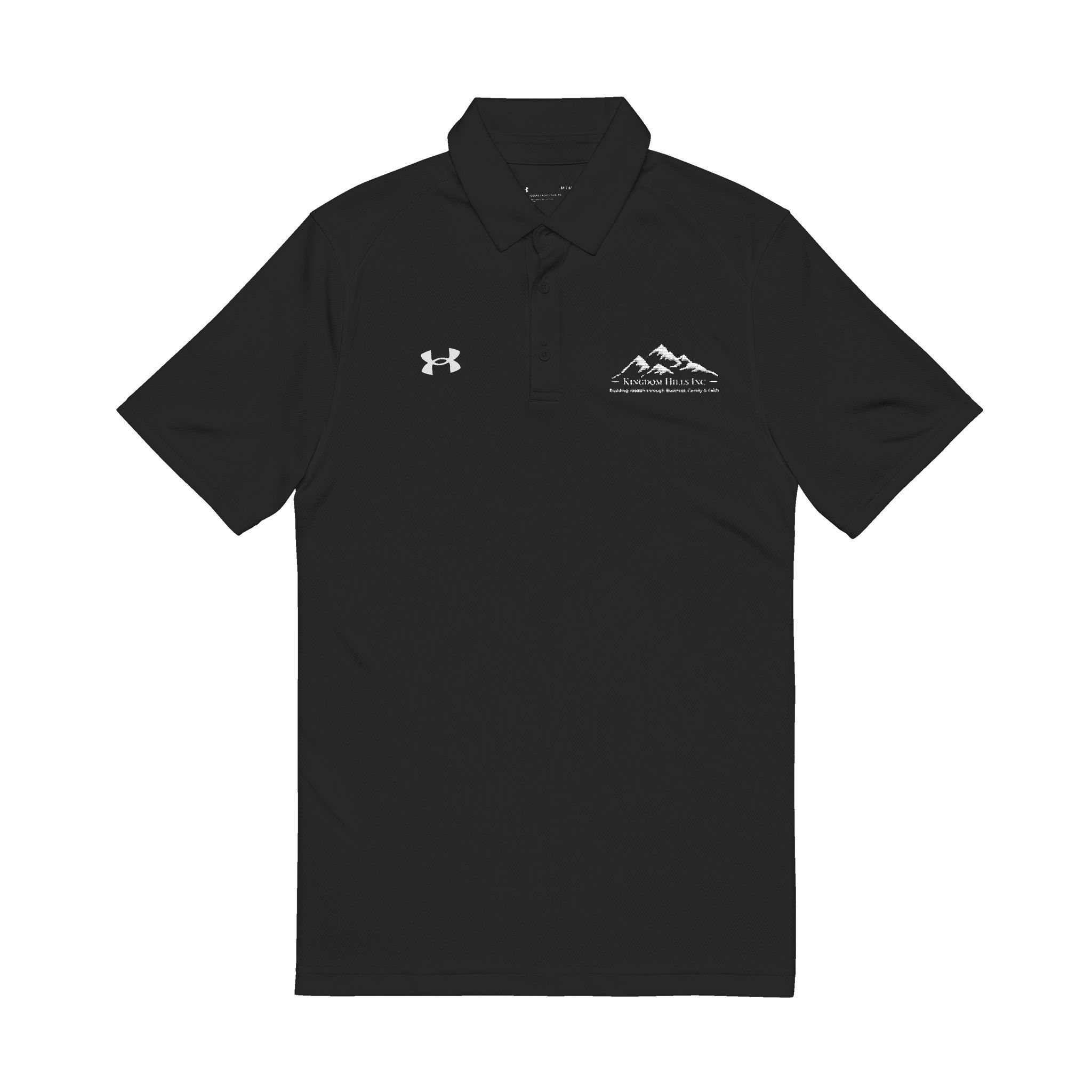 Embroidered Mountain Logo Men's Polo