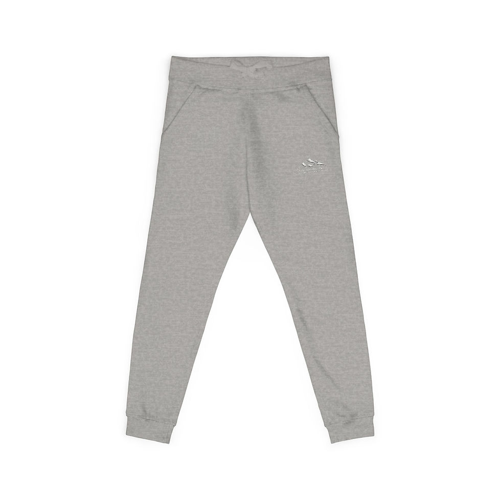 Thumbnail: Embroidered Mountain Logo Fleece Sweatpants — Cozy Casual Joggers