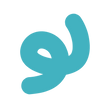  Turquoise squiggly line