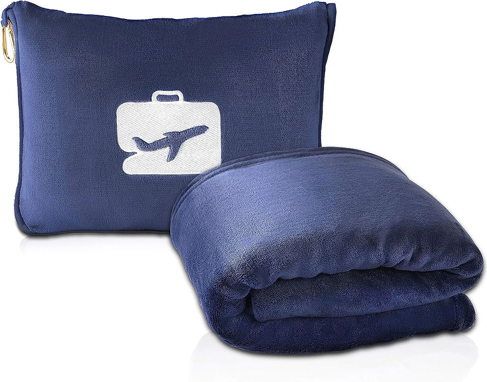 Thumbnail: EverSnug Travel Blanket and Pillow - Premium Soft 2 in 1 Airplane Blanket with 