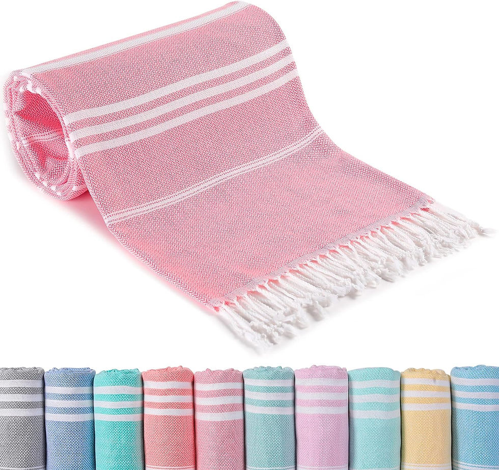 Thumbnail: Cotton Turkish Beach Towels Quick Dry Sand Free Oversized