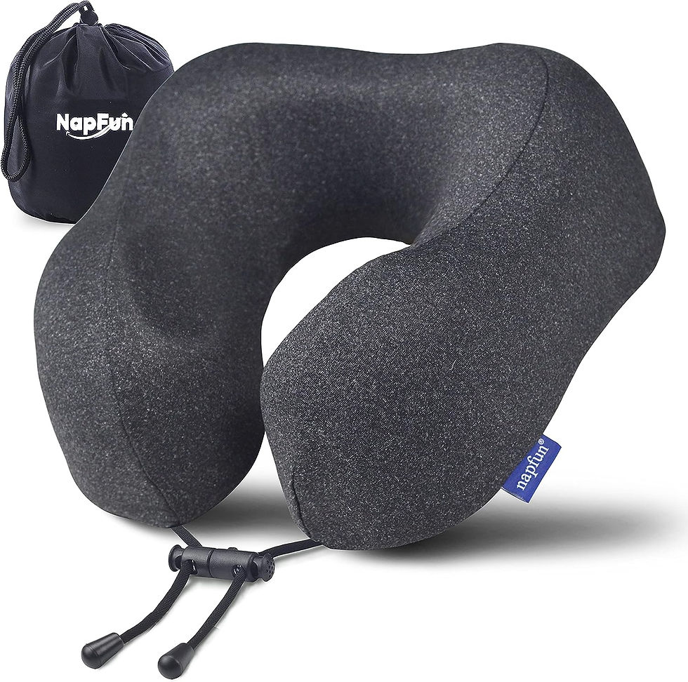 Thumbnail: Neck Pillow for Traveling-100% Pure Memory Foam 