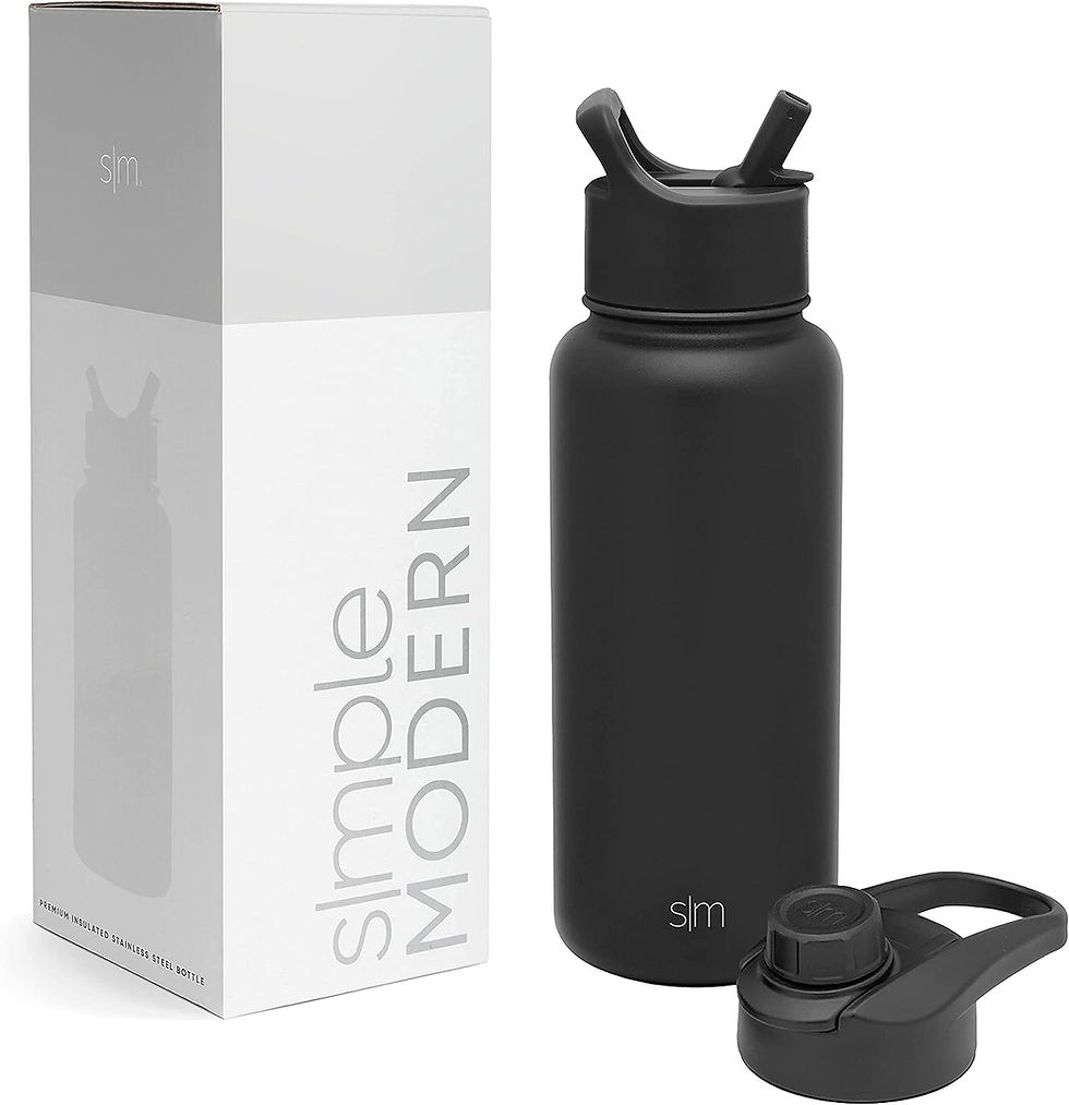 Thumbnail: Simple Modern Water Bottle with Straw and Chug Lid Vacuum Insulated Stainless S