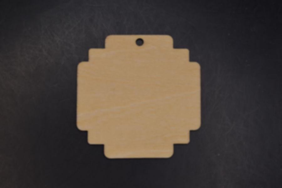Wood gift tag
