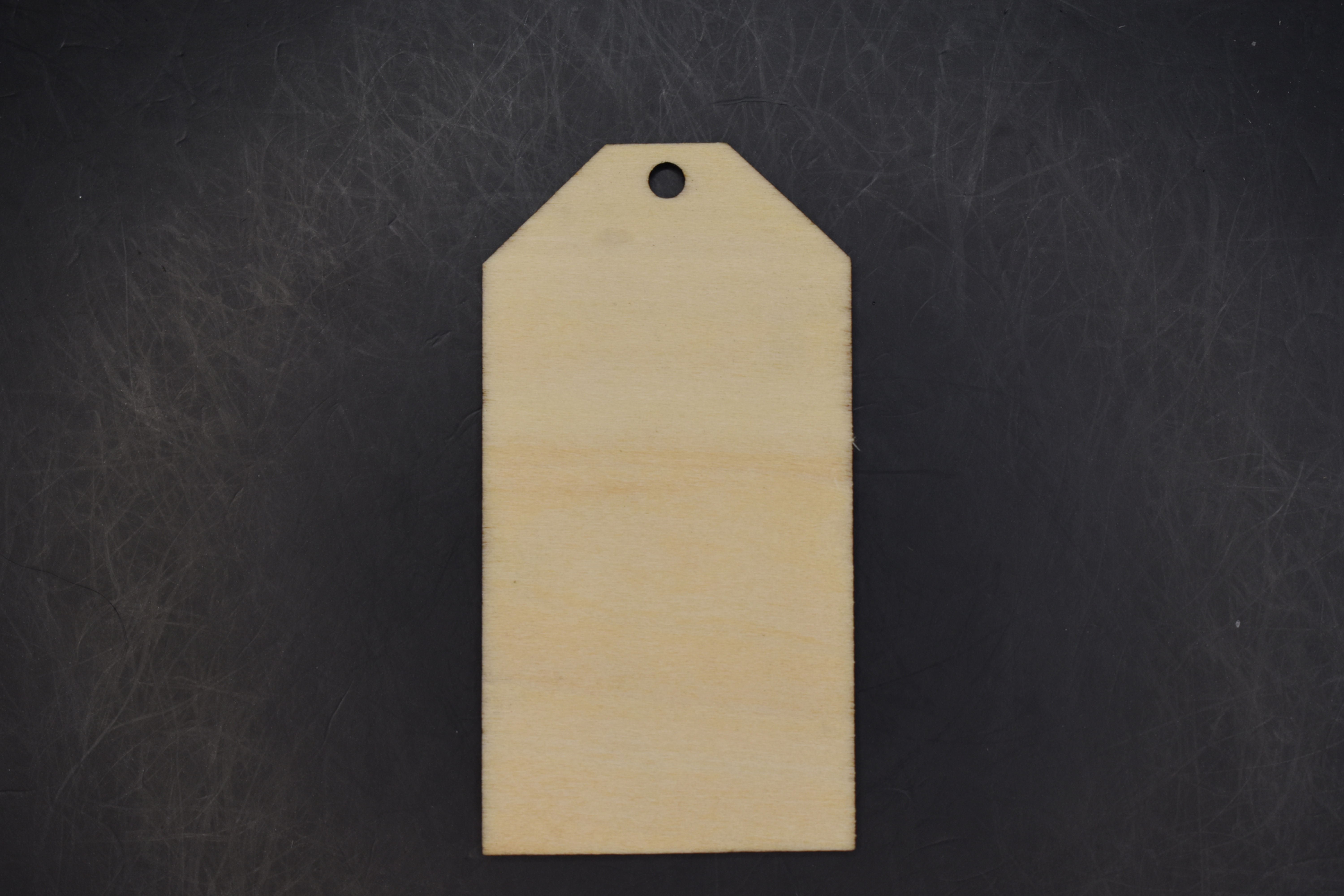 Wood gift tag