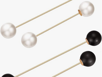 Sweater Shawl Clips Pearl Brooch Pins