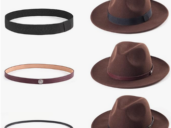 Women's Wide Brim Hat Belts