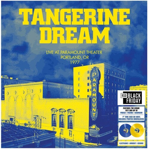 Tangerine Dream - Live at Paramount Theatre 1977 (RSD 2 x LP, Blue and Yellow)