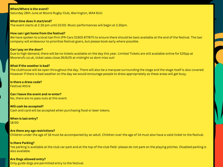 2025 Music Festival FAQs