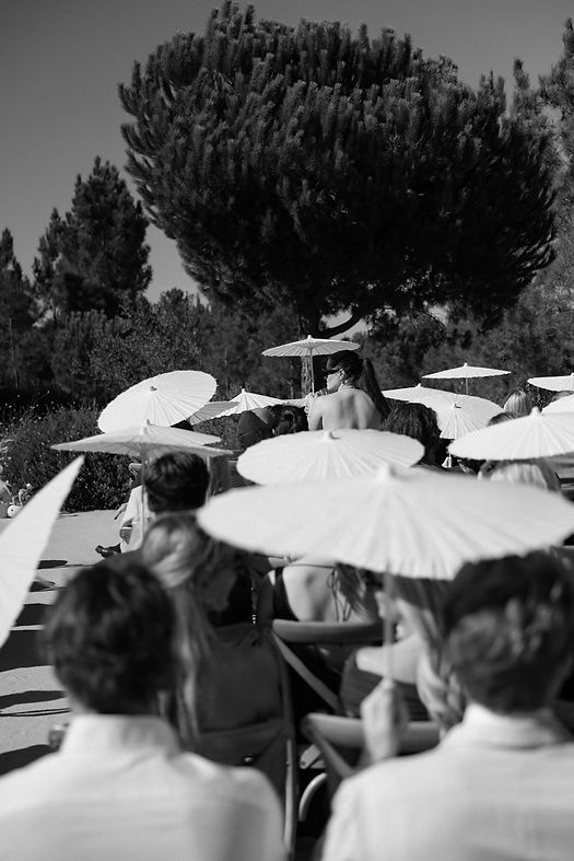 Destination wedding weekend ceremony at Independente Comporta Portugal for international couple