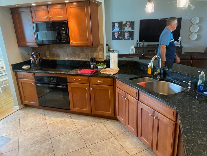 Painting Kitchen Cabinets White Before 7
