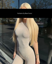 Luxury blonde VIP escort in Ibiza — Eva, model-like companion