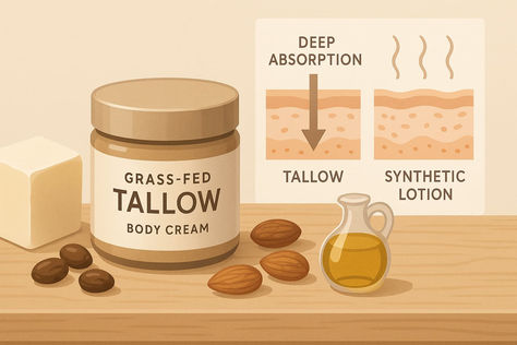 Why Grass-Fed Tallow Body Cream Works
