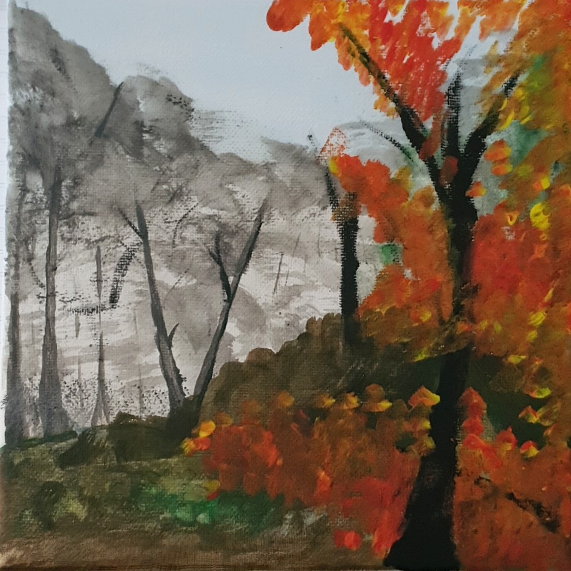 Autumnal Trees Acrylic