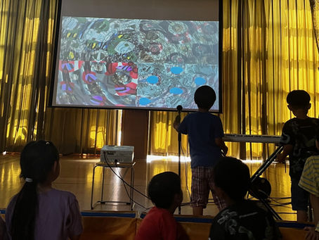 染地サイマテックス「音や動きに反応するインタラクティブアート体験」を開催しました