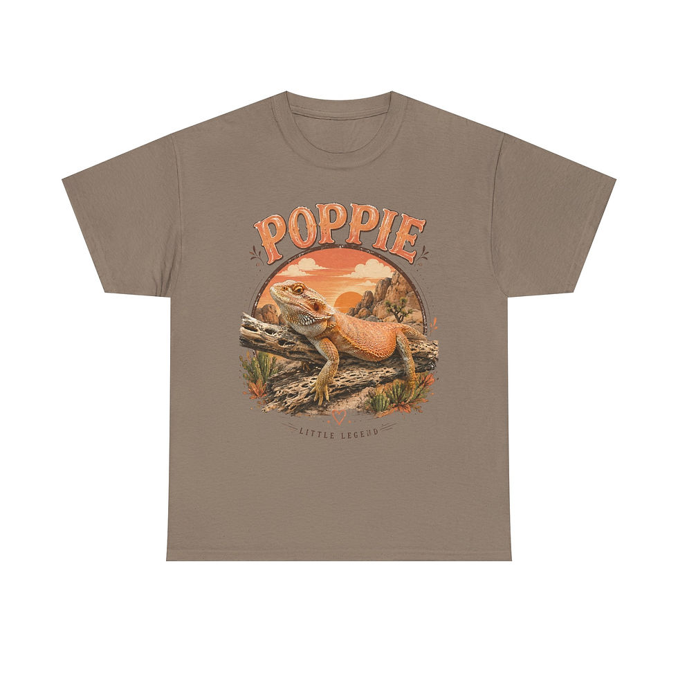 Thumbnail: T‑Shirt — "Poppie" Retro Desert Lizard Graphic Tee